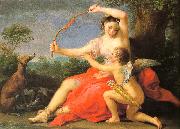 BATONI, Pompeo Diana Cupid France oil painting reproduction